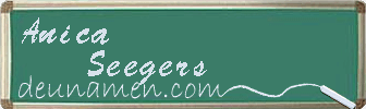 Anica Seegers Visitenkarte